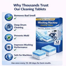 Load image into Gallery viewer, 🧺 Washing Machine Cleaning Tablets (BUY 1 GET 1 FREE) | Automatic Cleaner & Deodorizer 🔥
