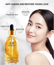 Load image into Gallery viewer, 👑 Gold Power! Ginseng Polypeptide Anti-Ageing Serum 100 ML – (Youthful Skin Awaits)✨🍃