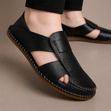 Load image into Gallery viewer, Prime Walk™ BLACK PESHAWARI Shoes (Black/White) | 50% OFF 🔥