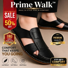 Load image into Gallery viewer, Prime Walk™ BLACK PESHAWARI Shoes (Black/White) | 50% OFF 🔥
