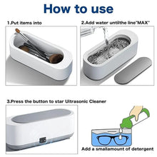 Load image into Gallery viewer, ✨ 50% OFF 🎉 – Ultrasonic Cleaner for Glasses, Jewelry, Rings, Necklaces &amp; More🎁
